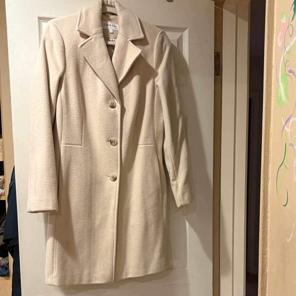 Calvin Klein Women's Beige Trench Coat